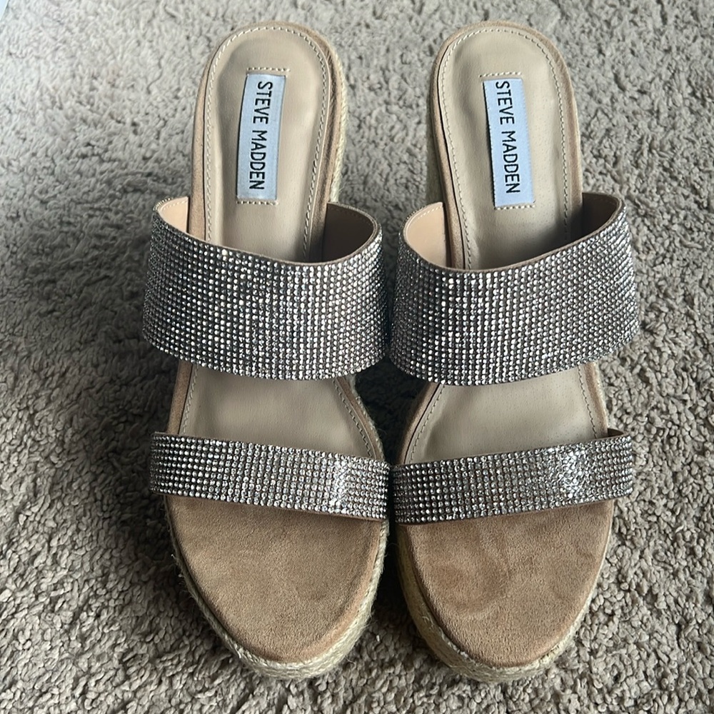 Steve Madden Sunrise Rhinestone Wedges